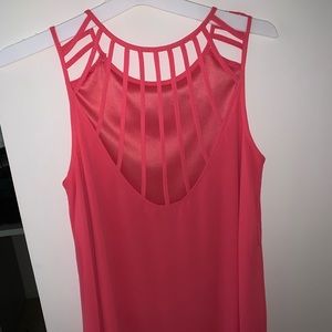 Hot pink tank